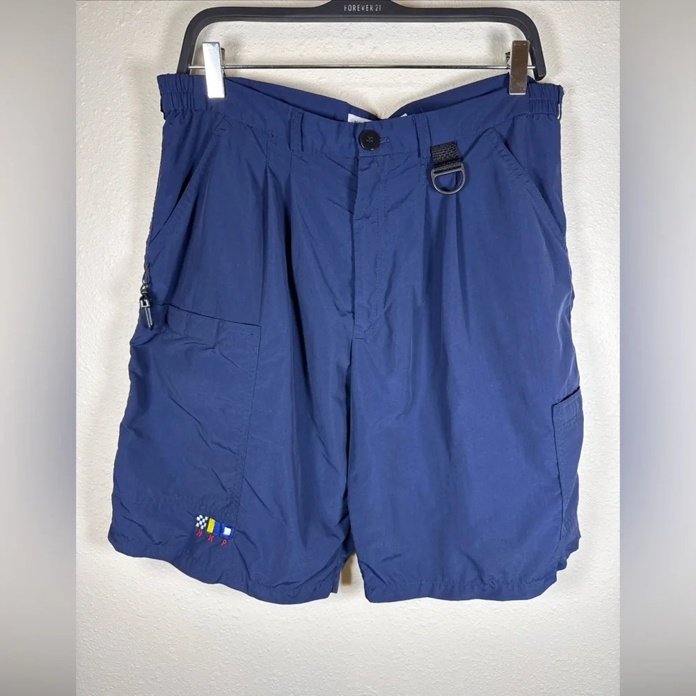 Nantucket Knee Pants Shorts Sailing Boating Blue L 90s USA